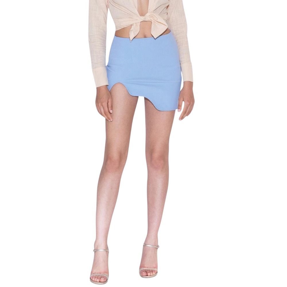 NEW MOTHER OF ALL Liza Mini Skirt Light Blue Size Small NWT